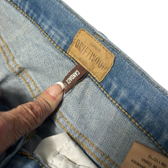 DRIFTWOOD Candace Cropped Raw Hem Jeans Sz 29 - Picture 9 of 13